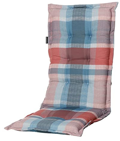 Madison Hochlehnerauflage 'Wilson, Rot, Pink, Braun, ca. 123 x 50 cm