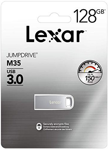 LEXAR JUMPDRIVE M35 128GB USB 3.0 Silver HOUSING UP to 150MB/S