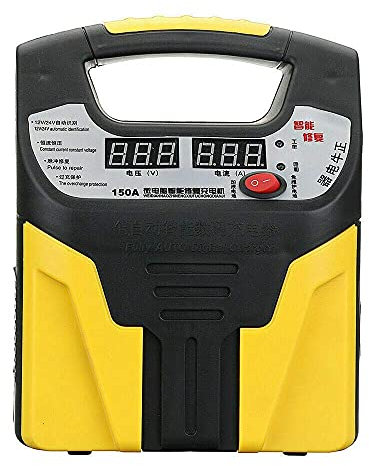 Chargeur de batterie de voiture, chargeur et mainteneur de batterie automatique 360W 15A 12V-24V avec écran LCD, utilisé pour charger, entretenir et réparer divers véhicules
