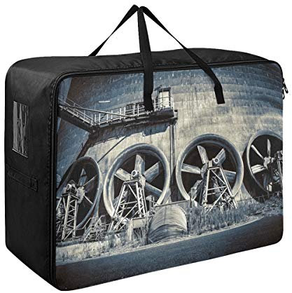 MONTOJ Enormous Fan Under Bed Storage Clothes Bag