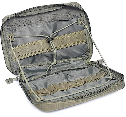 Azarxis Taktische Hüfttaschen, Militär Gürteltasche, Multifunktional Bauchtasche, Molle Tasche Beutel für Camping Wandern (Armeegrün)