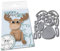 Karten-Kunst Stanzschablone kk-D124 Stanze Mini Reindeer Rentier Niedlich Schneideschablone