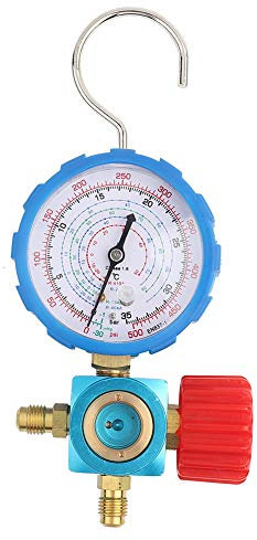 Manifold-Air Condition Manifold Gauge Manometer & Ventil 500psi 35kgf/cm² Mit Sichtspiegel