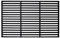 Einfeben Grillrost Gusseisen Emailliert Eckig Grillgitter Grill, Grillrost Grillflaeche, Gussrost Grillrostprofi für Gasgrill, Holzkohlegrill, 60 x 40 cm