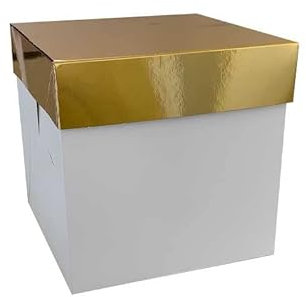 Decora 0339495 Box Fuer Panettone 20 X 20 X 20 H Cm Golddeckel Bakery
