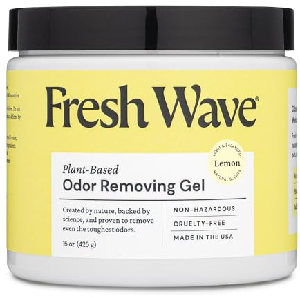 Fresh Wave Lemon Odor Eliminator Gel 15 oz - Air Freshener for Home