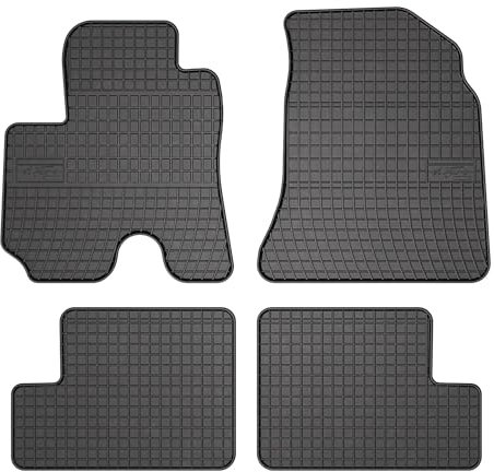 OMAC Gummi Fußmatten kompatibel mit Toyota RAV4 2000-2005 Automatten Gummi Schwarz 4tlg