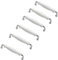 6PCS Cupboard Handle, Ceramic Zinc Alloy Cabinet Handle, Kitchen Drawer Door Handles, Door Knobs for Replacement, for Drawer, Kitchen Cabinet, Bathroom Cabinet, Wardrobe Door(Hole Centre: 128mm)