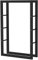 SCHMIDT security tools Kaminholzregal 80x25x125cm Stahl Schwarz Brennholzregal Holzstapelhilfe Holzunterstand Holz-Regal