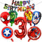 Luftballons Geburtstag 3 Jahre, Ballon Geburtstag Deko, Geburtstagsdeko Kinder 3 jahre, Party Luftballons Folienballons Banner, Partydekoration für Jungen und Mädchen