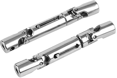 RiToEasysports Albero cardanico per camion RC, 2 pezzi Accessori di aggiornamento Albero di trasmissione in Metallo per camion RC WPL 1/16