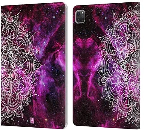 Head Case Designs Nebulosa Mandala Doodles Custodia Cover in Pelle a Portagoglio Compatibile con Apple iPad Pro 11 2020/2021 / 2022