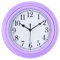 Topkey Stille Wanduhr Küche 9 Zoll Retro Nicht tickend Dekorativ Schlafzimmer Büro Wanduhr- Taro Violett