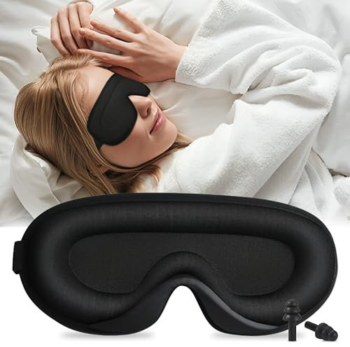 Somnifiq Schlafmaske - Luxus 3D Augenmaske - Seide Schlafmaske - Memory Foam - 100% Verdunkelung