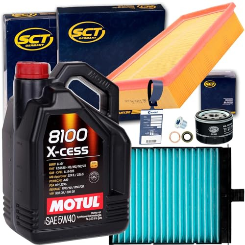 Filterset Inspektionspaket 5W40 Öl | SM142+SB2194+SA1206+45890+Mn 8100 Xcess Kompatibel mit Grand II (JM0/1_), II (JM0/1_)