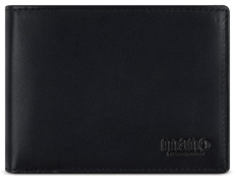 mano Don Andrea RFID Coinwallet with Flap Black