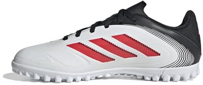 adidas Unisex - Bambini Copa Pure III Club Turf Football Boots Kids, Cloud White/Lucid Red/Core Black, 29 EU