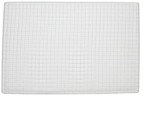 Grille de barbecue en acier inoxydable - Grille de rechange pour camping, barbecue, extérieur, pique-nique (45 x 30 cm)