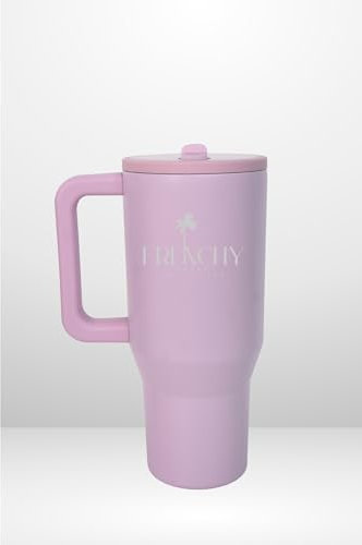 Prestahome Gourde Mug isotherme Etanche avec Paille rétractable de 887 ml, Froid et Chaud Pendant plusieurs heures - Thermos Lavable au Lave-Vaisselle - Gourde Isotherme Sans BPA (violet lavande)