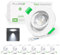ALUSSO LED Einbaustrahler 230V 5W 400lm Schwenkbar 45°, 6000K Tageslicht Deckenstrahler Ultra Slim 2.5cm, 60° Abstrahlwinkel Deckenspots IP20, Weiße Kunststoff Spots Küche Büro Werkstatt, 6er Set