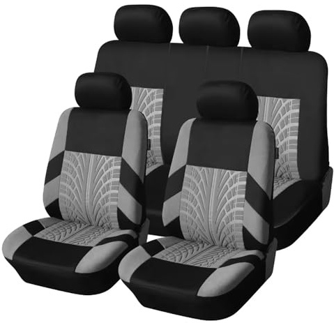 Autositzbezüge Sitzbezüge Auto für Kia Ceed SW(JD)/Proceed(JD) GT Line (JD) 2000-2024 2025, Vordersitze Rückbank Autositzbezug Komplettset Autositzschoner Auto Zubehör Innenraum,GRAY-9PCS