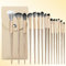 UZSUZZ 15 PCS Pinceaux Maquillage, Pinceaux pour EyeLiner, Ombres à Paupières et Sourcils, Pinceaux en Poils Synthétiques Ultra-Douces, Kit Complet de Maquillage