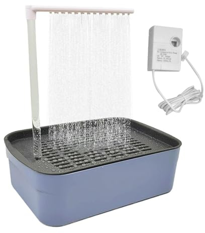 Baignoire Automatique pour Perroquet, Fontaine à Eau intérieure, Bain électrique Silencieux pour Oiseaux, Piscine de Grande capacité, Jouet, idéal pour Les Petits Oiseaux, la Maison, Les