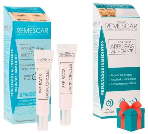 Remescar Bolsas y Ojeras Pack 8 ml + Arrugas Corrector 8 ml