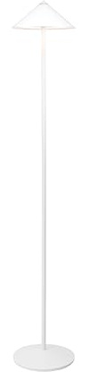 Zafferano, Pina XXL Lampe, Wiederaufladbare Stehlampe Mit Touch Control Und Schwenkbarem Kopf, Geeignet Für Den Innen- Und Außenbereich, Dimmer, 2200-3000 K, Höhenverstellbar 70-150 Cm, Farbe Weiß