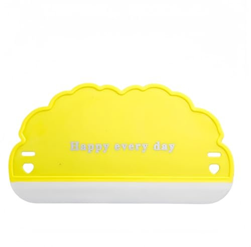 ANSIEDIO Tergidoccia, Piccolo Tergivetro in Silicone, Tergivetro per Doccia per Porte in Vetro, Finestra, Porta della Doccia, Specchi (Giallo)