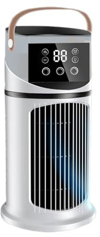 Climatizzatore Ventilatore - Climatizzatore Portatile per Interni,Ventilatore con Regolazione 9 Velocità, Purificazione, Nebulizzatore e Luci per Camera da Letto, Soggiorno e Stanze