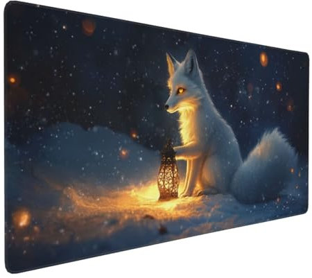 Gaming Mouse Pad 1200 x 600 x 3mm Large Mouse Mat Fo x Desk Pad with Stitched Edges, Anti-slip Rubber Base Mousepad, Improved Precision and Speed, Waterproof Surface, Gifts for Men (Starry Sky) D-399