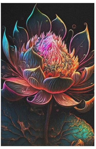 Holzpuzzle 1000 Teile, Lotus Puzzles Erwachsene Und Kinder, Am Besten Für Die Familienspielsammlung （78×53cm）