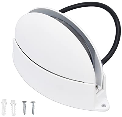Pilipane Fensterbanklampe, LED-Wandleuchte, 180° leuchtend, halbrund, moderner Industriestil, für Flur, Korridor, Wohnzimmer, Aluminium, 15 x 10,5 x 6 cm (Weiße Beleuchtung)