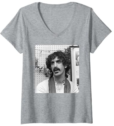 Donna Frank Zappa Hot Rats Madri Dell'invenzione Virginia Turbett Maglietta con Collo a V