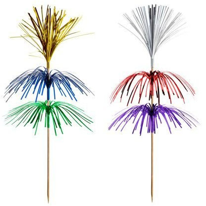 PAPSTAR 1.000 Deko-Picker 18cm farbig Sortiert Fireworks 3-lagig