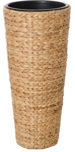 VIVANNO Pflanzkübel Übertopf Classic Round aus Wasserhyazinthe 60 cm Natur Ø 28 cm