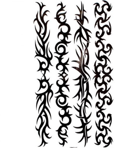 Étanche faux tatouages totem bracelet de bras sexy féminin brassards de cheville