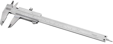 Alyco 197370 197370-Pie de Rey monobloc de Acero Inoxidable de 150x0,05 mm en Estuche plástico