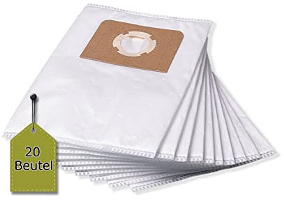 eVendix 20 Sacs d'aspirateur pour Kärcher 6.904–322 (K) | 5 Couches de – Microfibre Non-tissée – Sacs de, 20 Staubsaugerbeutel
