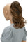 CAISHA 35cm Haarteil Helena Zopf Haarverlängerung mit Butterflyklammer Voluminös Gewellt Braun Mix H96