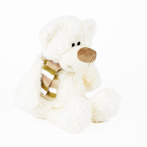 Mousehouse Gifts Weiß 25cm großer Teddybär Plüschbär Teddy bär crème