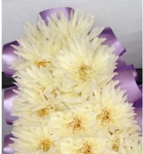 floral supplies 144 Artificial Cream Chrysanthemum Picks Florist Funeral Tribute Flowers
