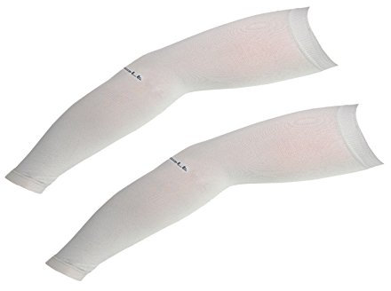 Kompressionsärmel für Männer, Frauen und Jugendliche, UV-Sonnenschutz, Aqua-Stoff, 1 Paar Einheitsgröße grau