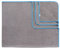 Sowel® Strandtuch XXL, 200x160 cm, Partner und Familien Badetuch, Groß, 100% Bio-Baumwolle, Flauschig, Frottee, Velours, Damen und Herren, Grau/Blau