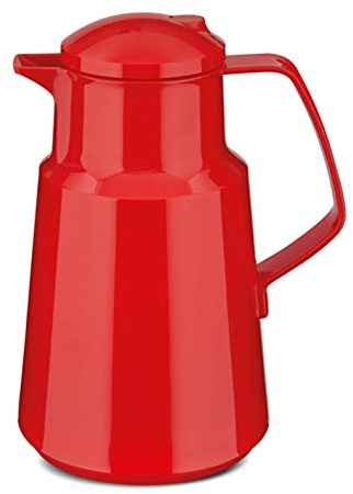 ROTPUNKT Isolierkanne 290 Daniela 1,0 l | Zweifunktions-Drehverschluss | BPA Frei- gesundes Trinken | Made in Germany | Warm + Kalthaltung | Glaseinsatz | Cayenne