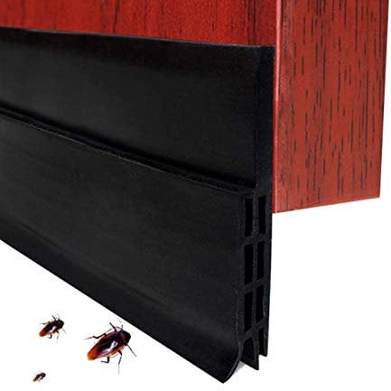 Tira de Sellado Burlete Bajo Puerta Tira Autoadhesiva Silicona para Puerta Aislamiento Acústico/a Prueba de Viento/Anti-bug de Sellado, 5x100cm