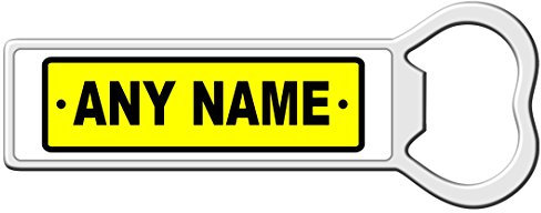 Personalised Number Plate Print Bottle Opener Fridge Magnet