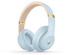 Beats Studio3 Wireless Cuffie con cancellazione del rumore – Chip per cuffie Apple W1, Bluetooth di Classe 1, cancellazione attiva del rumore, 22 ore di ascolto – Blu (Cristallo)