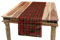 ABAKUHAUS Kariert Tischläufer, Alte keltische Briten, Esszimmer Küche Rechteckiger Dekorativer Tischläufer, 40 x 180 cm, Gelb Schwarz Rot